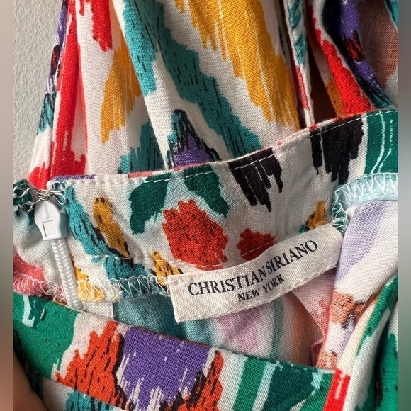 Christian Siriano Multicolor Open Back Wide Leg Women Jumpsuit, size L - Picture 7 of 10